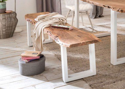 Olliver von Skandinavische Möbel - Esstisch mit echter Baumkante