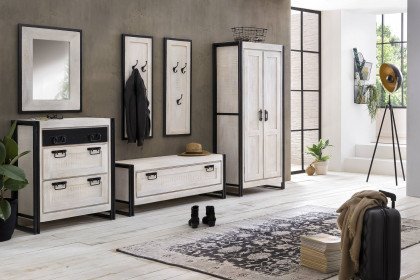 White Panama von SIT Möbel - Garderobe Mangoholz weiß