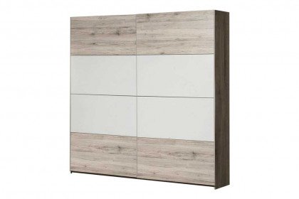 Forte Kleiderschrank Beach VALS824E1 Sandeiche - weiß | Möbel Letz