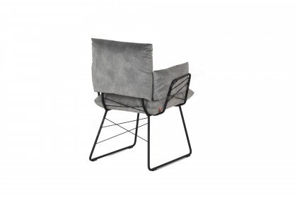 Cosy von Mobitec - Stuhl mit Armlehnen in Steel