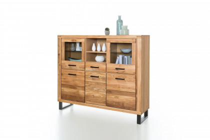 Tina-living von Elfo Möbel - Highboard 2345 Eiche geölt