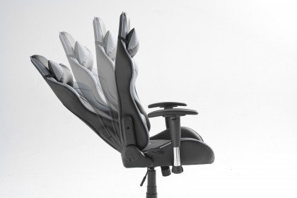 mcRacing 6 von MCA - Gaming Stuhl schwarz/ grau
