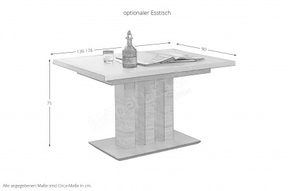 4197 Wunschbank Game von K+W Polstermöbel - Eckbank in Leder mit Spitzkissenoptik