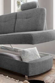 Edina von Benformato - Ecksofa rechts grau