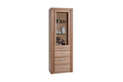 Tabea-living von Elfo Möbel - Vitrine 6331 Kernbuche geölt