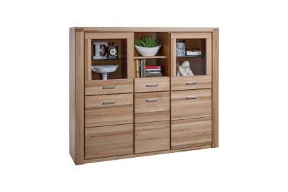 Tabea-living von Elfo Möbel - Highboard 6335 Kernbuche geölt