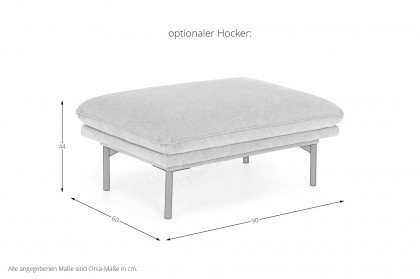 Suny von Vilmers - Ecksofa links moss