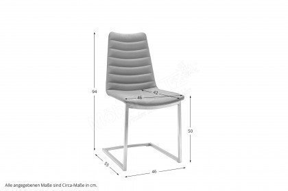 Muralto von SIT Mobilia - Stuhl in Edelstahl & Smog