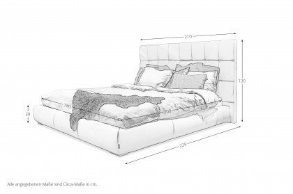 Blanc bed von Furninova - Polsterbett white