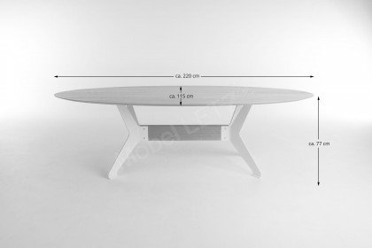 Bixx von bert plantagie - Esstisch mit ovaler Tischplatte
