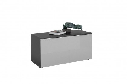 Trend von Maja Möbel - Garderobenbank anthrazit/ Glas seidengrau