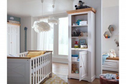 KI-0065 von GK Möbelvertrieb - Babyzimmer-Einrichtung weiß-braun