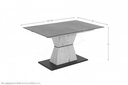 Skyline von Niehoff Sitzmöbel - Tisch in Charakter-Eiche