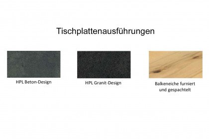 Palaco von Niehoff Sitzmöbel - Tisch mit Granit-Design