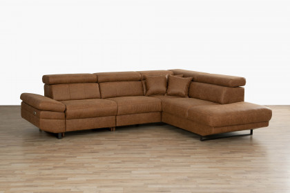 Xara-LE19 von Grant Factory - Ecksofa Ausführung rechts braun