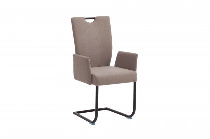 Dillan von Niehoff Sitzmöbel - Stuhl mit Flachgewebe in Taupe