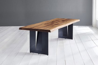 Elmer von Pure Natur - Esstisch mit Baumkanten-Tischplatte