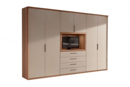 Cortina von Dietz - Schrank mit TV-Nische Kernbuche - magnolia