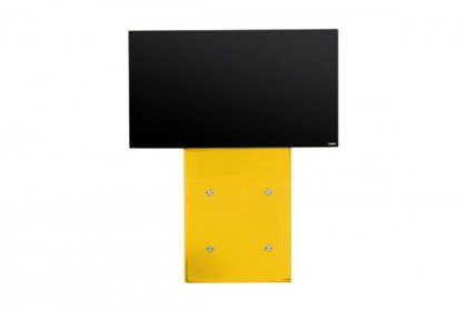 Plate art117 von Wissmann - schwenkbarer TV-Halter Glas gelb