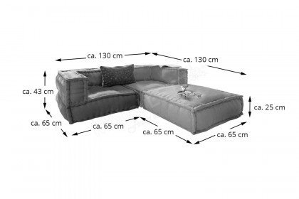 my cushion von Infanskids - Kindersofa Sitzgruppe 3-teilig bunt