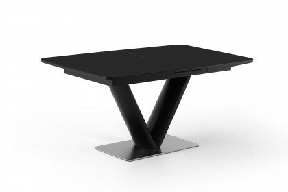Naomi von Pro.Com - Tisch mit schwarzer Glasplatte