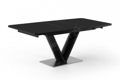 Naomi von Pro.Com - Tisch mit schwarzer Glasplatte