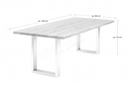 Tischsystem von Nouvion - Tisch mit Edelstahlgestell
