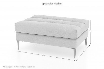 New Look Möbel Arabella Polstergarnitur braun | Möbel Letz - Ihr Online