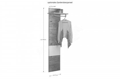 No Limit von Bienenmühle - Garderobe Kernbuche/ Lack granit
