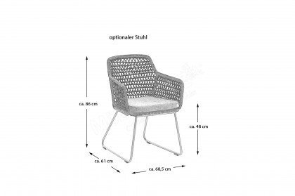 Kubu-LE20 von Niehoff Garden - Gartentisch aus Teakholz/ Aluminium