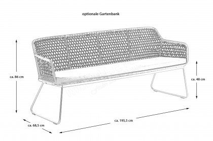 Kajo von Niehoff Garden - Gartentisch aus Teakholz/ Aluminium