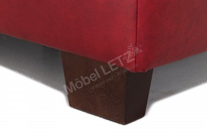 Planpolster Hillsboro Ledersofa in Dunkelrot | Möbel Letz - Ihr Online-Shop