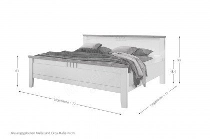 Castellino von Disselkamp - Schlafzimmerset Lack weiß/ Wildeiche