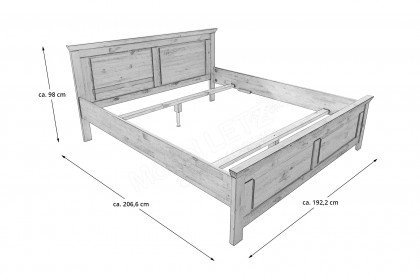 SZ-0079 von GK Möbelvertrieb - Schlafzimmer-Set im Landhaus-Stil