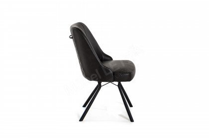 Eefje von HABUFA - Stuhl mit schwarzem Echtleder