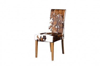 35-H01L von Sprenger Möbel - Stuhl mit einem Kuhfell-Bezug