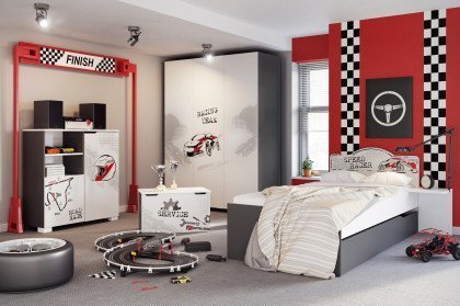 Drift von Meblik - Jugendzimmer-Set mit Motorsport-Motiven