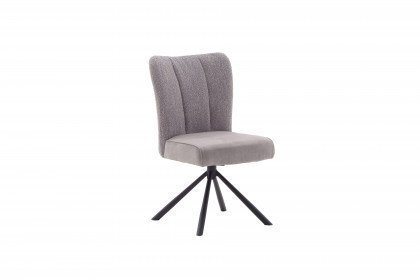 Santiago von MCA furniture - Stuhl mit einem grauen Bezug