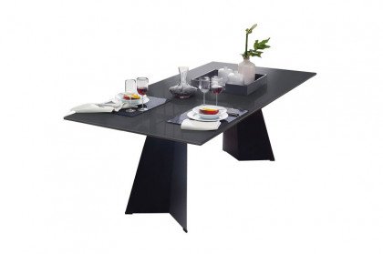 5252 von K+W Formidable Home Collection - Glas-Esstisch anthrazit
