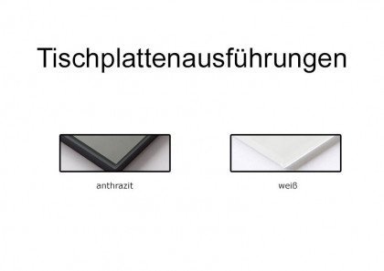 5252 von K+W Formidable Home Collection - Glas-Esstisch anthrazit