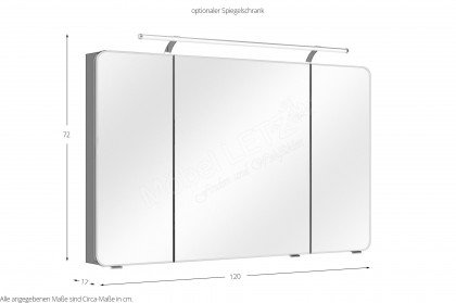4005 von Pelipal - Badezimmer in Polarweiß mit Glas-Waschtisch