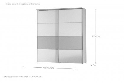 CD Studioline von Disselkamp - 3-teiliges Appartement-Set/ grau-weiß