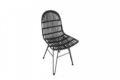 Rattan Vintage von SIT Möbel - Stuhl aus Rattan in Antikschwarz