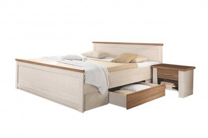 Luca von POL Power - Doppelbett mit Bettkästen & Nachttischen