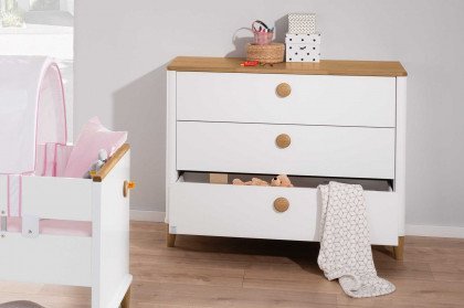 Lotte & Fynn Steiff by PAIDI - Babyzimmer-Set kreideweiß - Eiche
