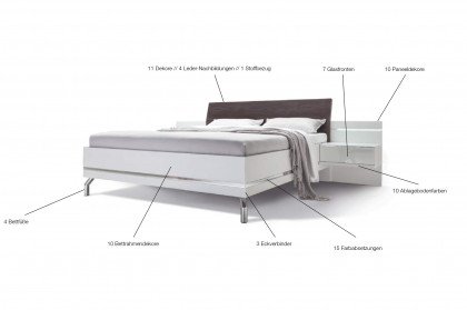 concept me von Nolte - Schlafzimmerset polarweiß-seidengrau