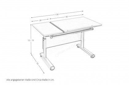 Marco 2 GT von Paidi - Schreibtisch mit Neigungs- und Höhenverstellung