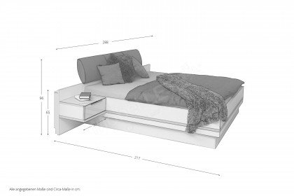 Nolte concept me 500+320 Schlafzimmerset weiß-seidengrau | Möbel Letz