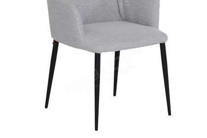 Aura von Mobitec - Stuhl in Grau mit Armlehnen