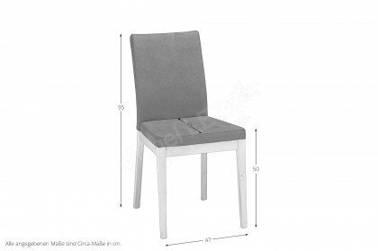 Duo von Schösswender - Stuhl mit Holzbeinen in Wildeiche